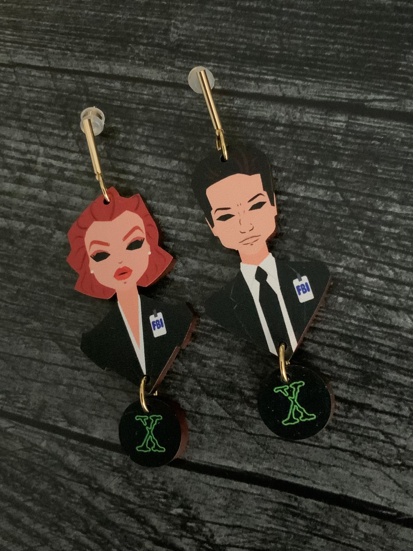 VERY HOT FBI AGENT EARRINGS