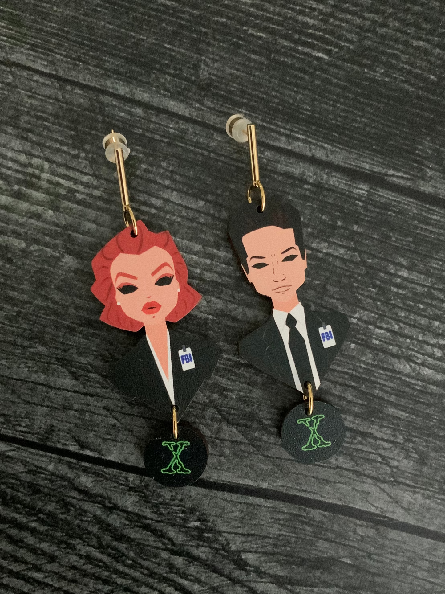 VERY HOT FBI AGENT EARRINGS