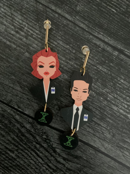 VERY HOT FBI AGENT EARRINGS